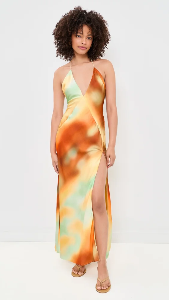 Lizbeth Halter Maxi Dress