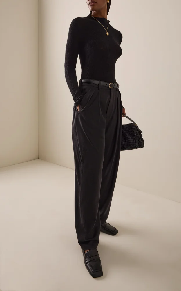 Leelah Turtleneck Wool-Cashmere Sweater