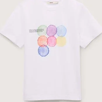 PANGAIA Womens Midweight T-Shirt Seven Circles
