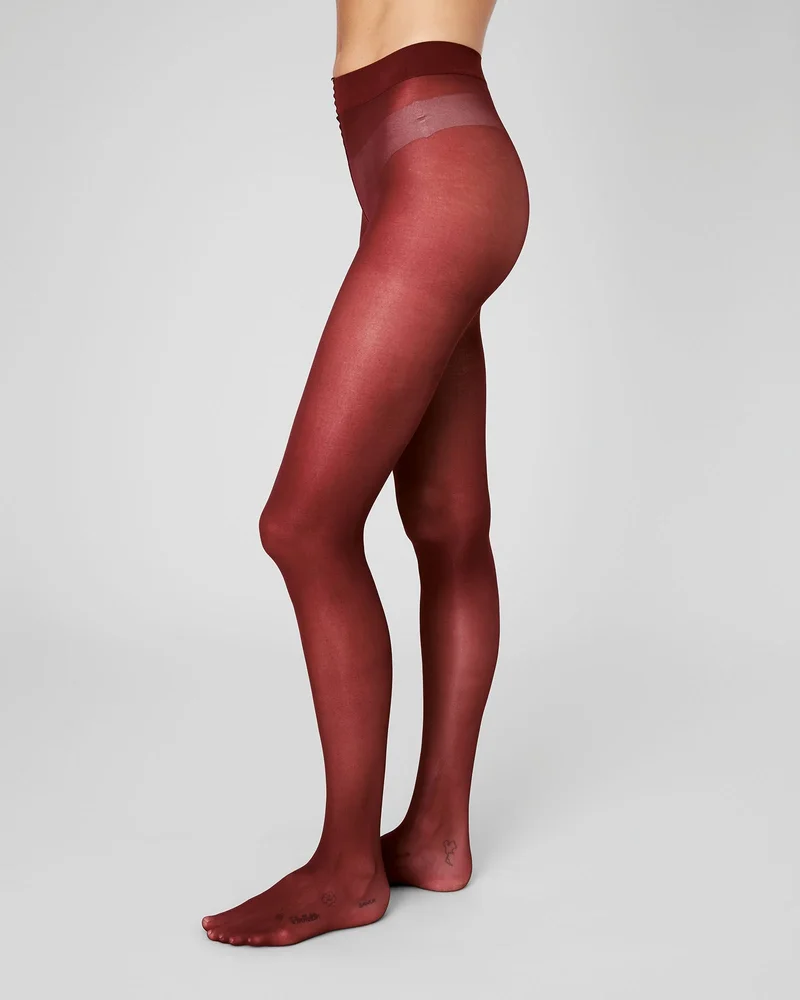 Nora Perfect Everyday Tights (Red Wine)