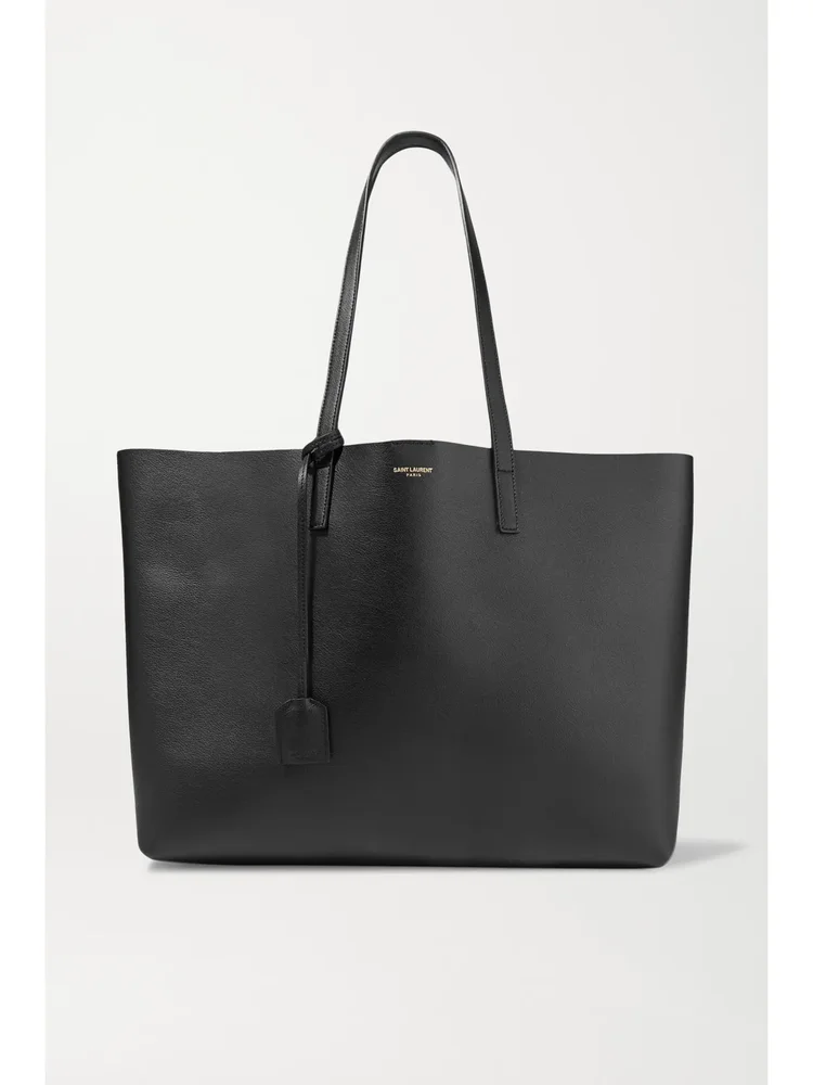 East/West leather tote