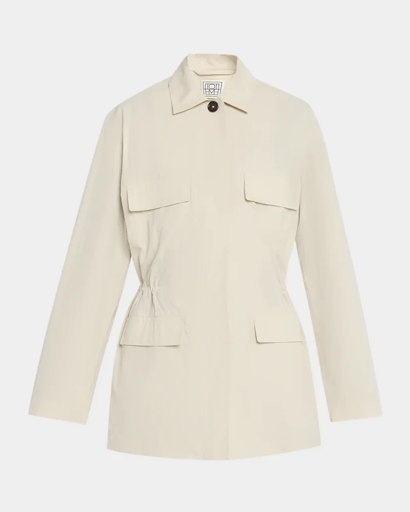 Collared Drawstring Jacket