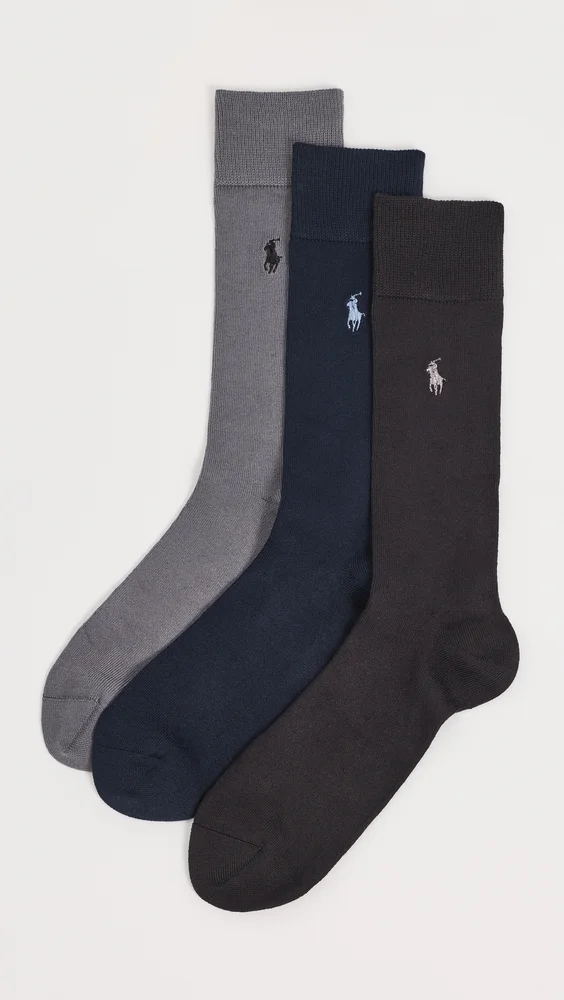 Supersoft Flat Knit Slack Socks 3 Pack