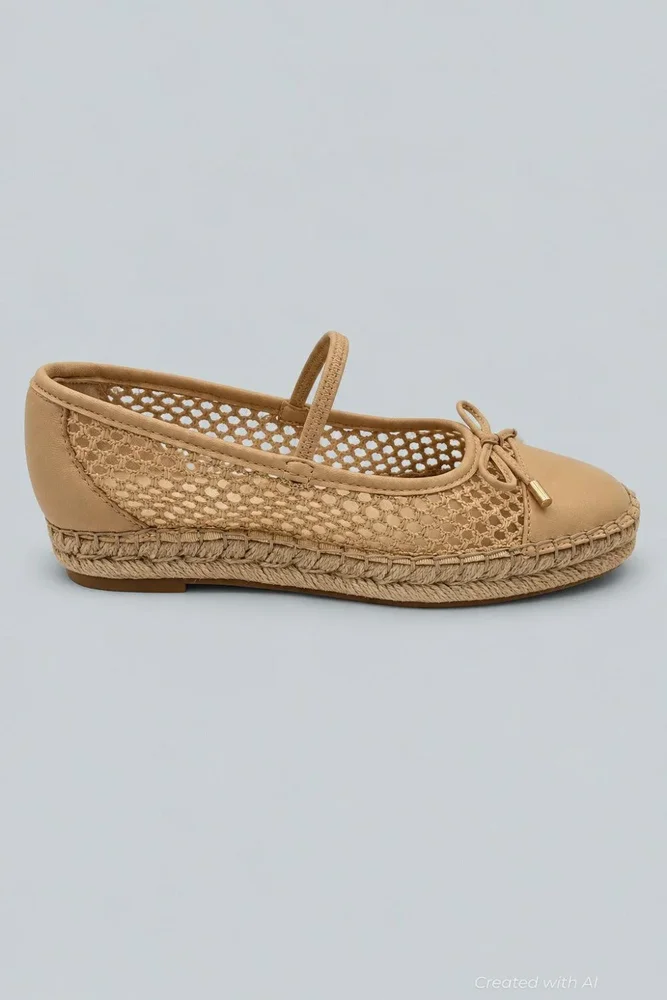 Cambre Ballet Flats - Lt Natural