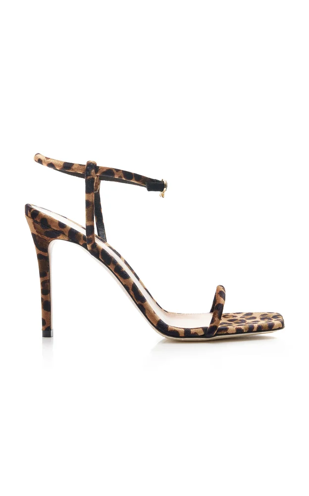 Mayfair Leopard Velvet Sandals