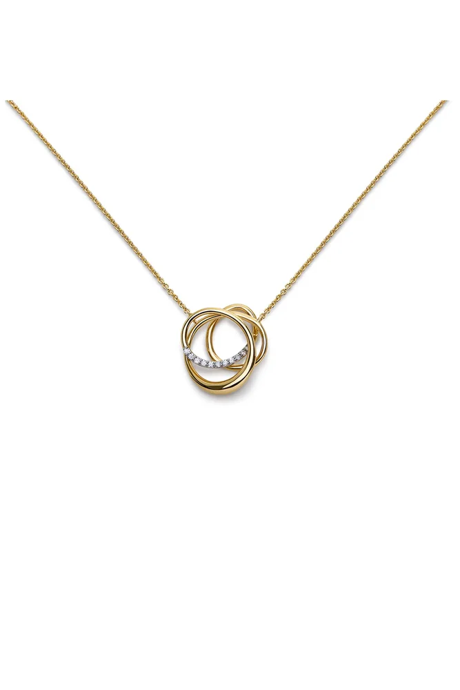 Nura Wrap Lab Grown Diamond Pendant Necklace