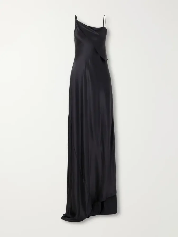 Aaricia silk-satin maxi dress
