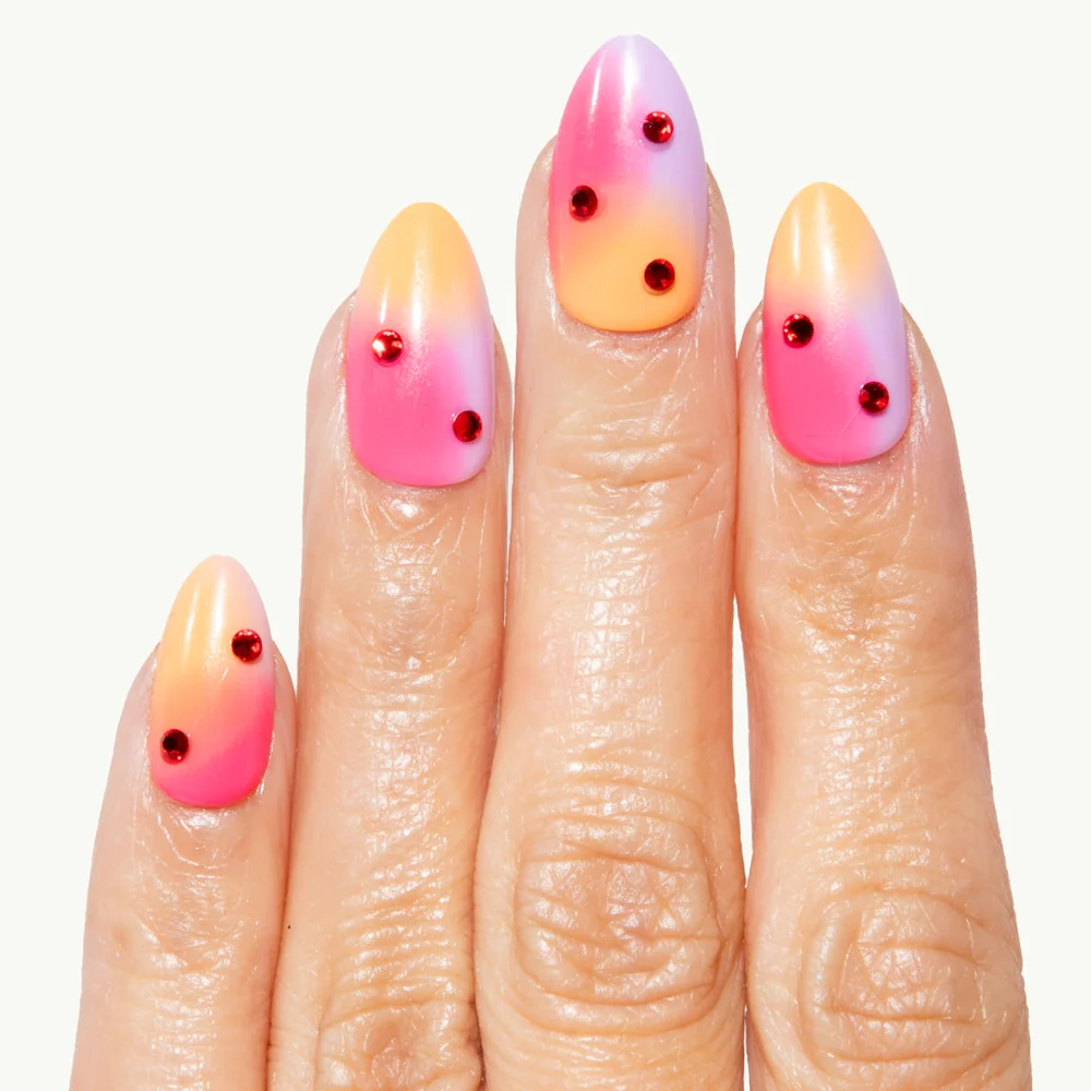 Sunset Sorbet Chill Tips Press-On Nails