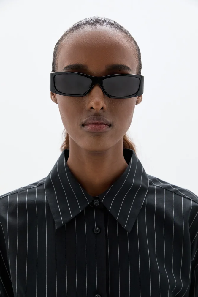 June Relaxed Shirt / Pinstripe