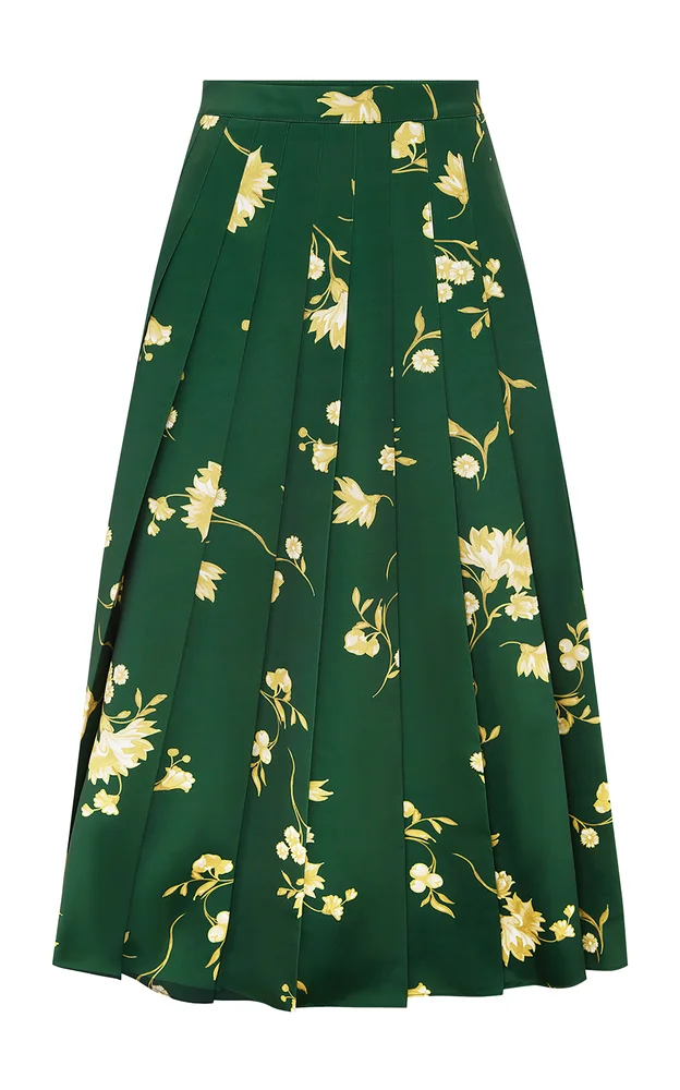 June Pleated Maxi Skirt
