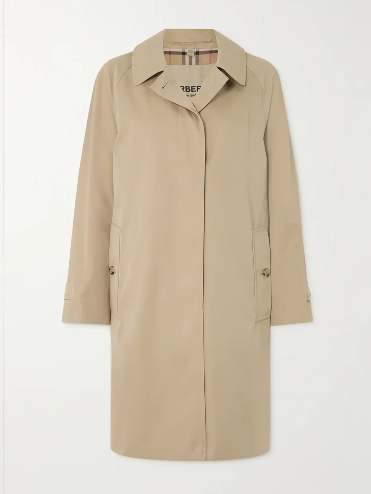 Camden organic cotton-gabardine coat