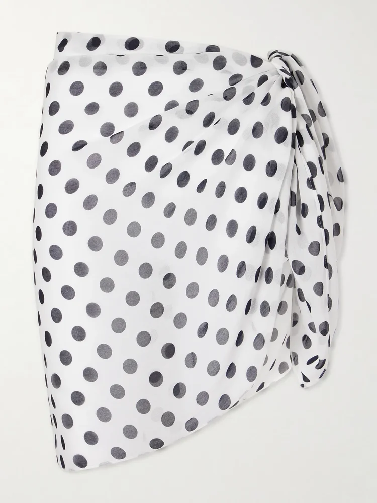 Mirra polka-dot voile pareo