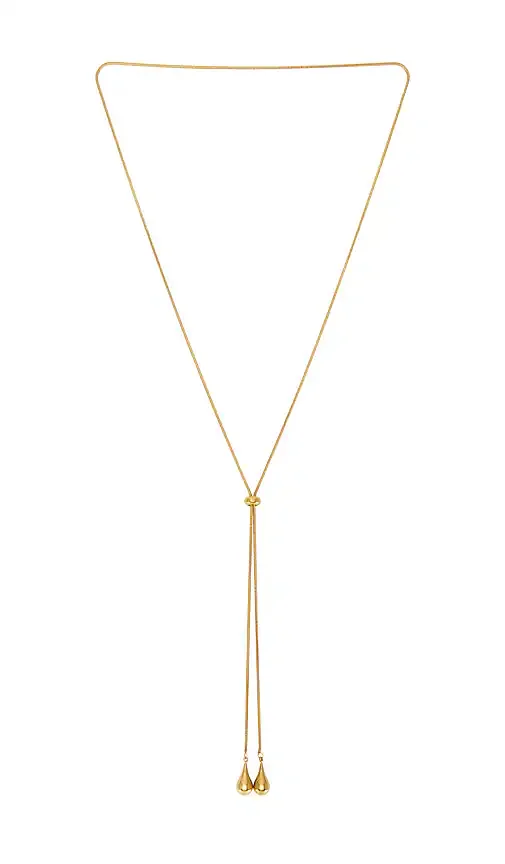 Metal Bolo Lariat Necklace