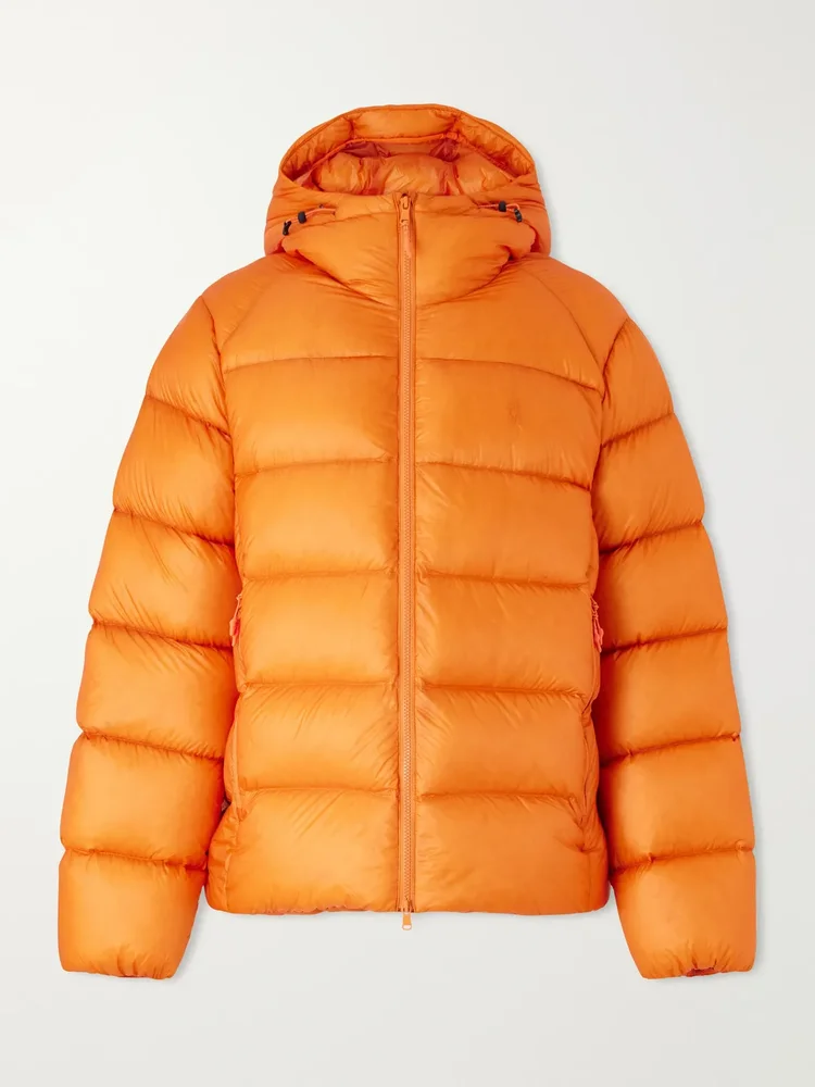 Hawthorne Logo-Embroidered Quilted Recycled-Shell Hooded Down Jacket