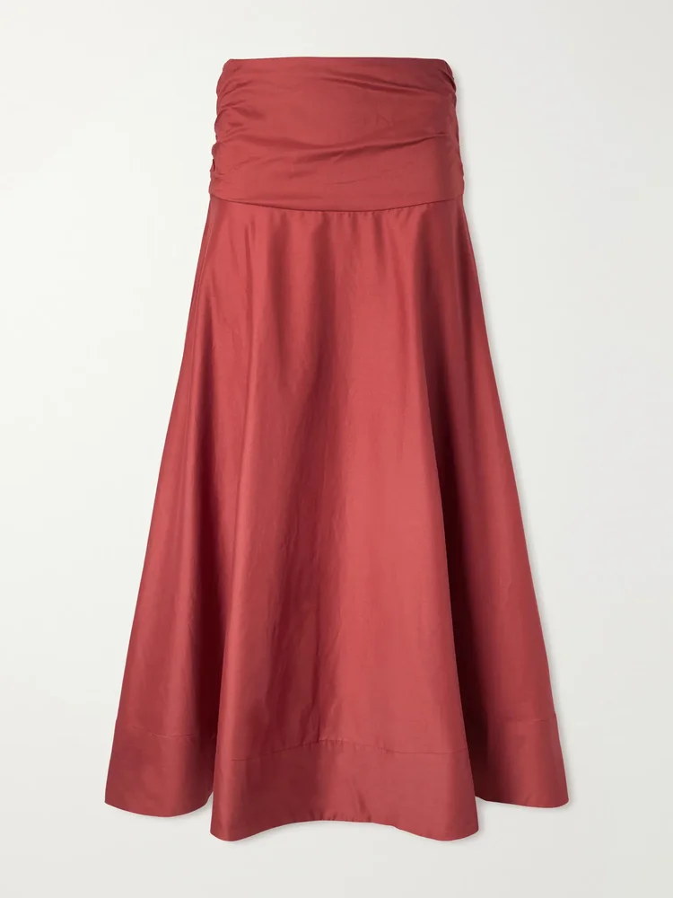 Simone cotton midi skirt