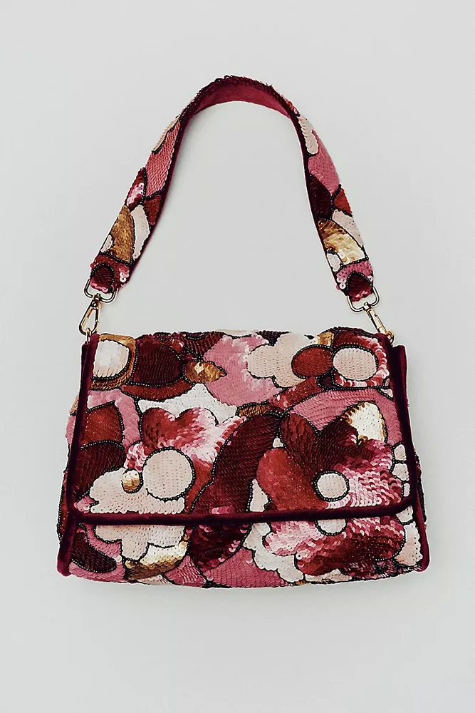 anthropologie Maeve Audra Embellished Shoulder Bag