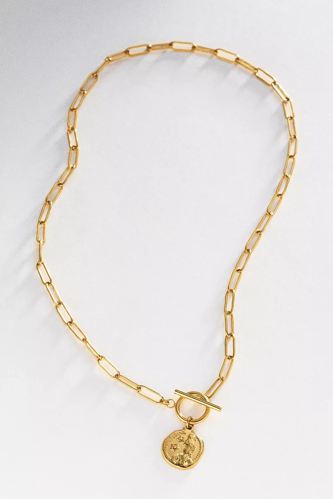 Venus Coin Pendant Necklace
