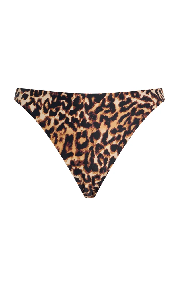 Edie Leopard-Print Bikini Bottom