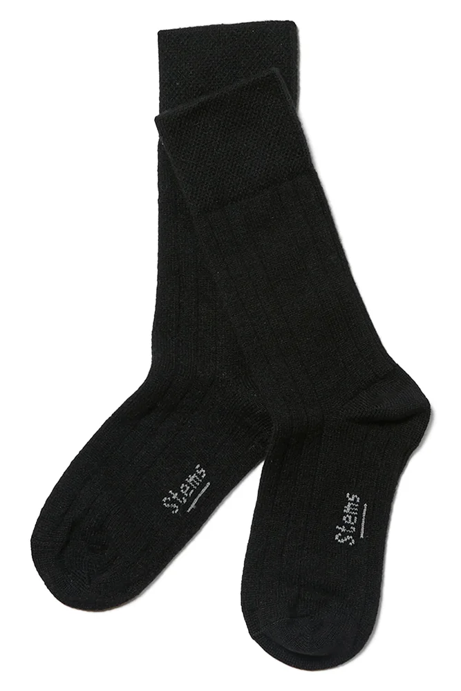 Stretch Cashmere Crew Socks