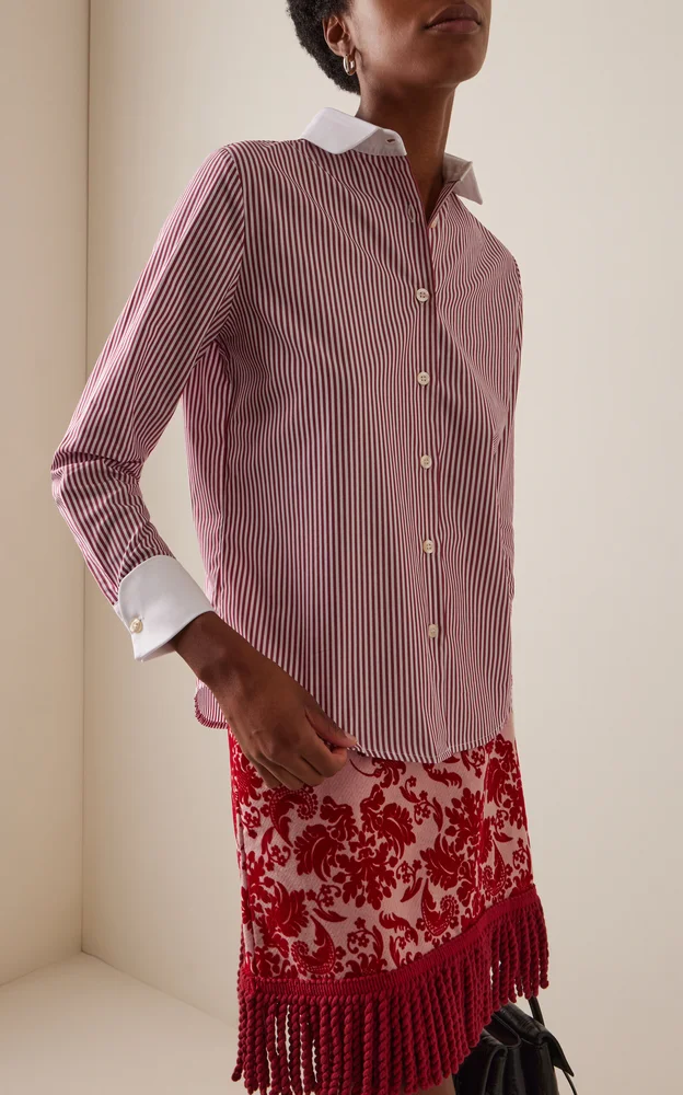 Shelby Striped Wool-Cotton Shirt