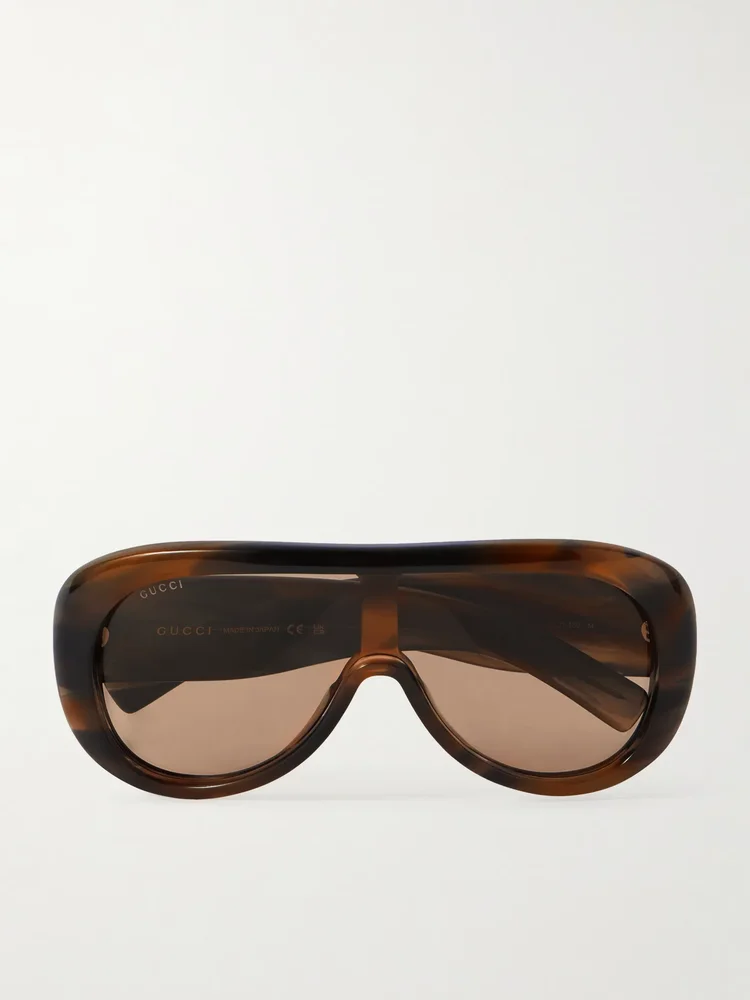 D-frame tortoiseshell acetate sunglasses