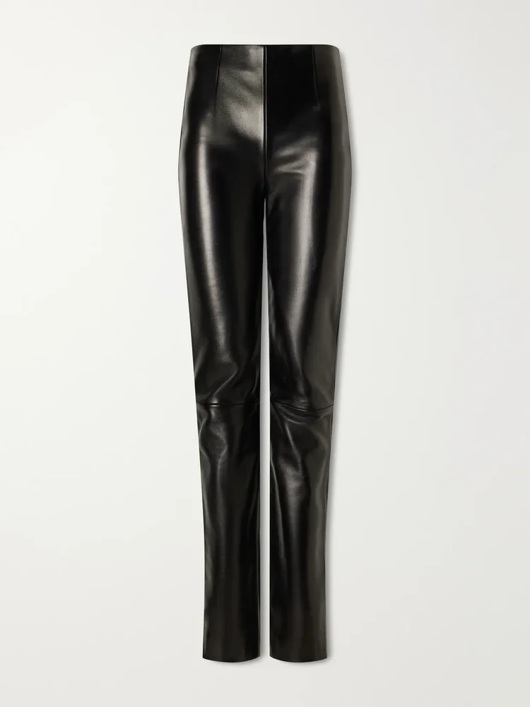 Ryden leather straight-leg pants