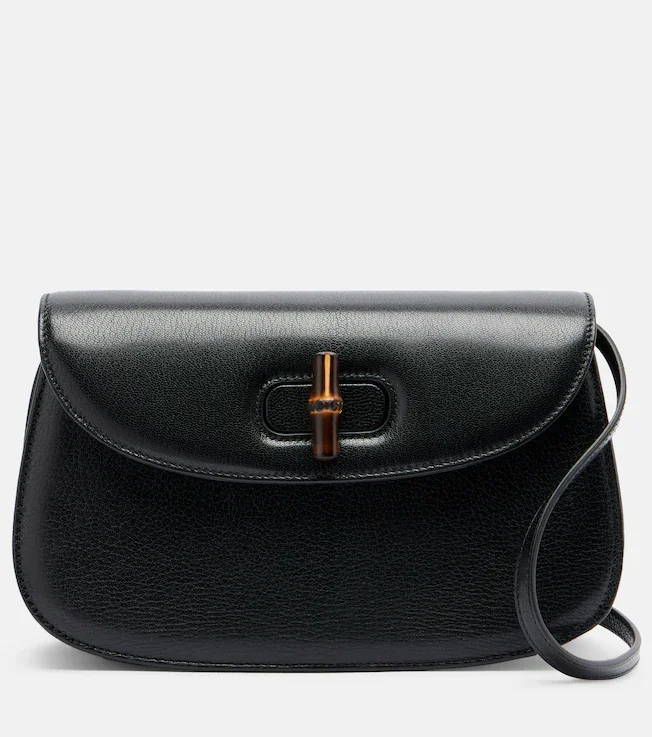 Bamboo Small leather crossbody bag