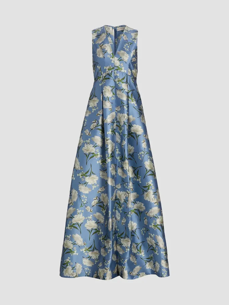 Brooklynne Floral Mikado Gown