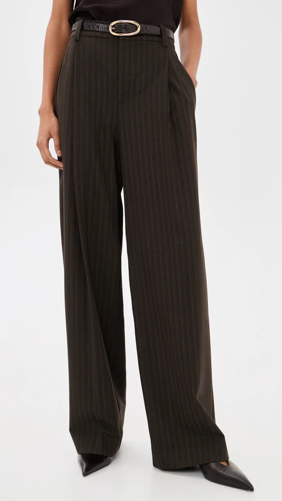 High Waist Wide Leg Trousers