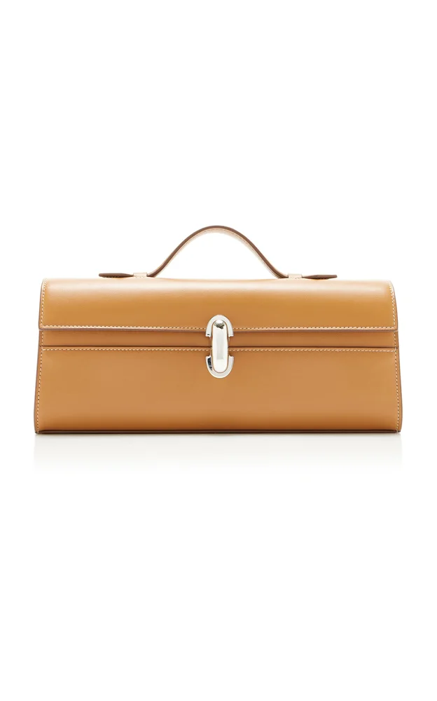The Slim Symmetry Leather Pochette