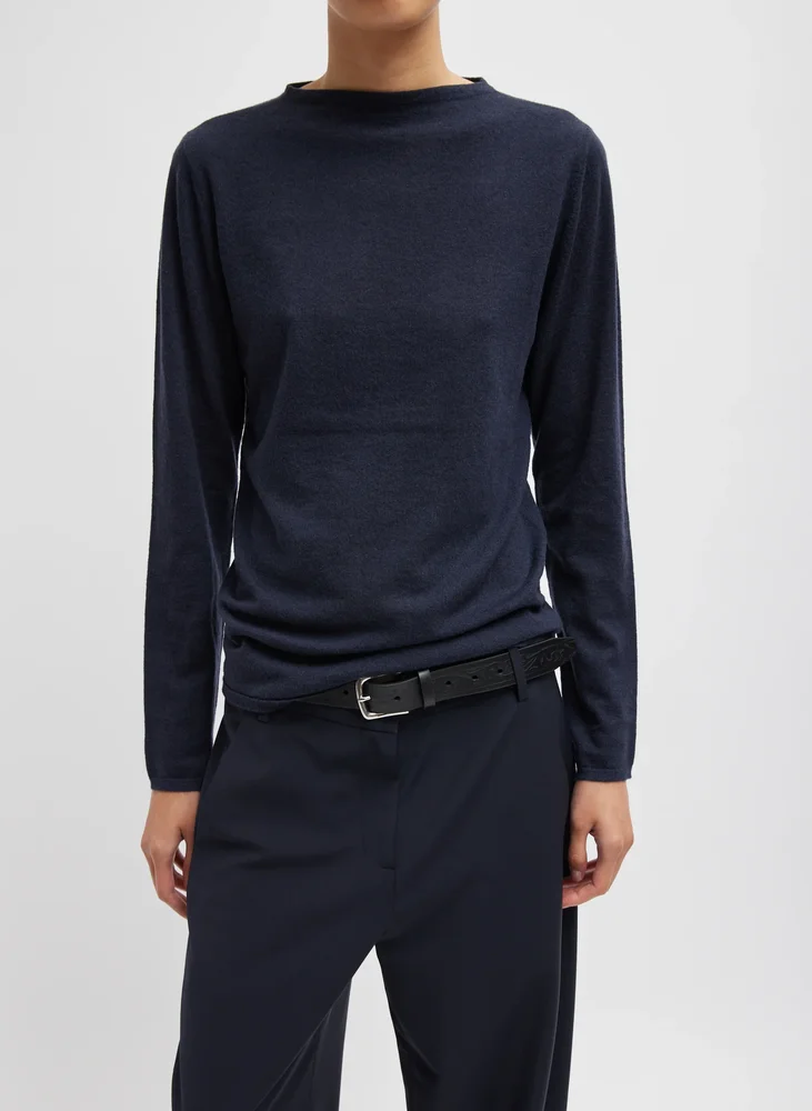 Skinlike Mercerized Wool Soft Sheer Pullover