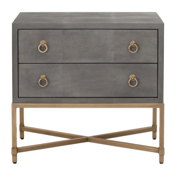 Mercato 32-inch W Metal Nightstand