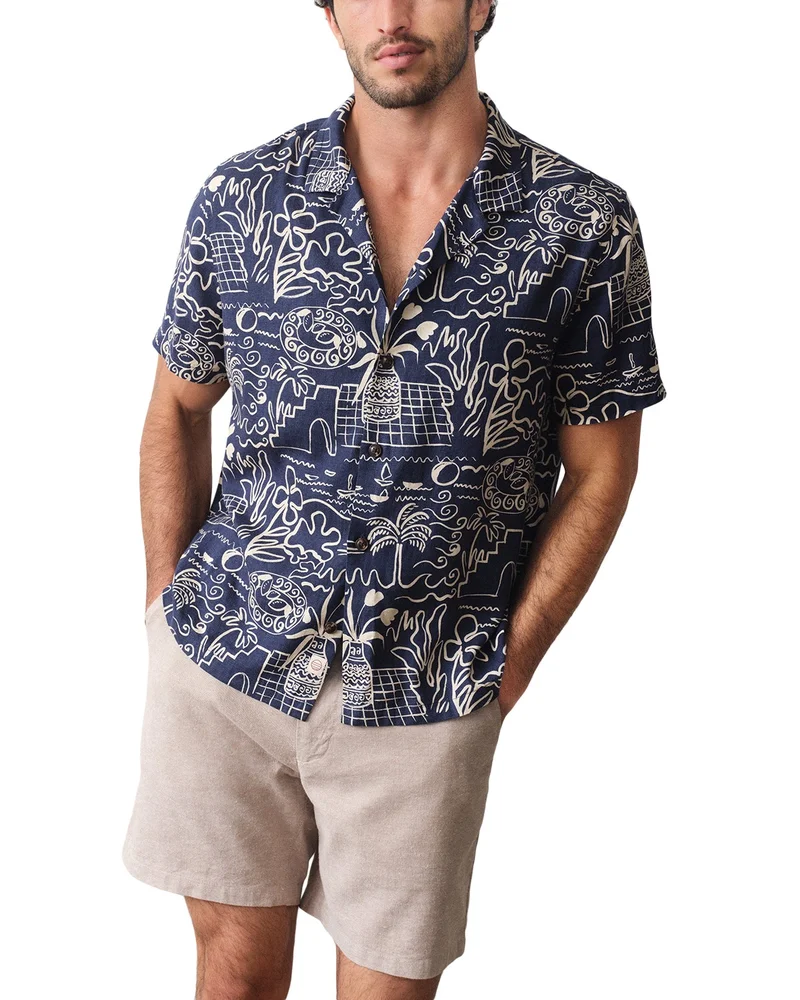 Pablo Tencel™ Linen Blend Resort Shirt
