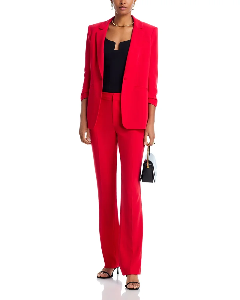 Khloe Ruched Cuff Blazer & Kerry Straight Leg Pants