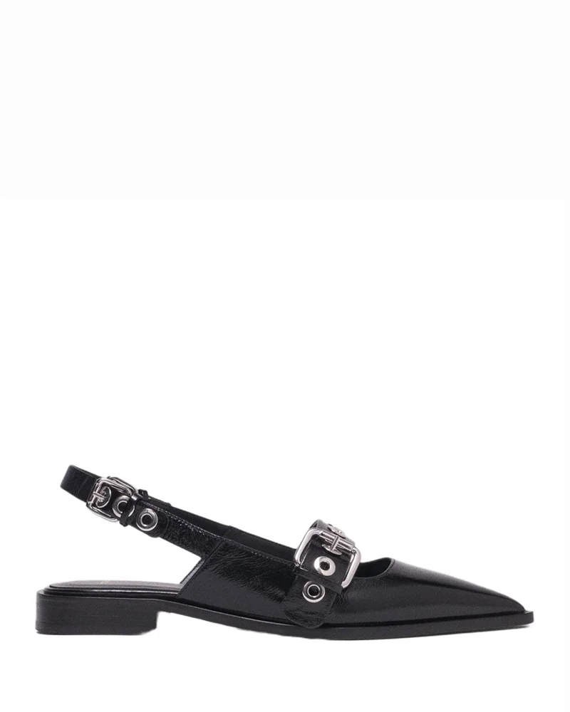 Leather Slingback Flats