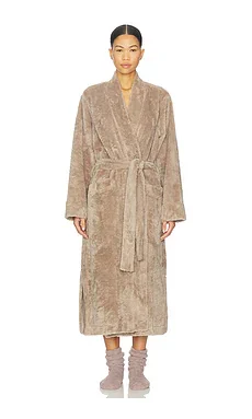 eberjey Renew Plush Long Robe in Toffee