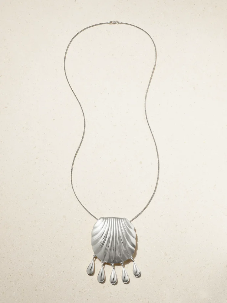 Petra silver necklace