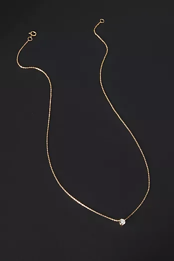 9ct Gold Voti Diamond Pendant Necklace
