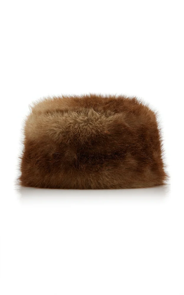Margot Pillbox Faux Fur Hat