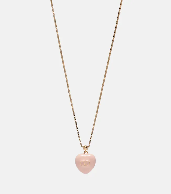 Cœur Royal enamel pendant necklace