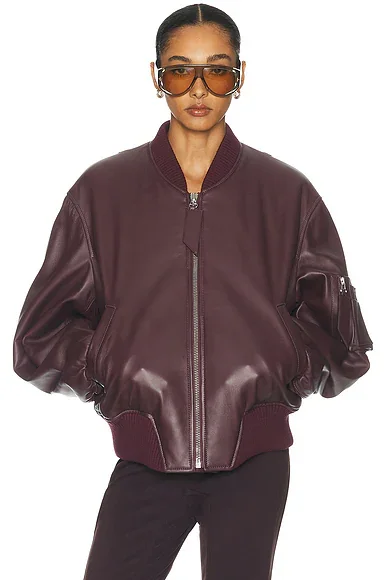Leather Bomber Jacket