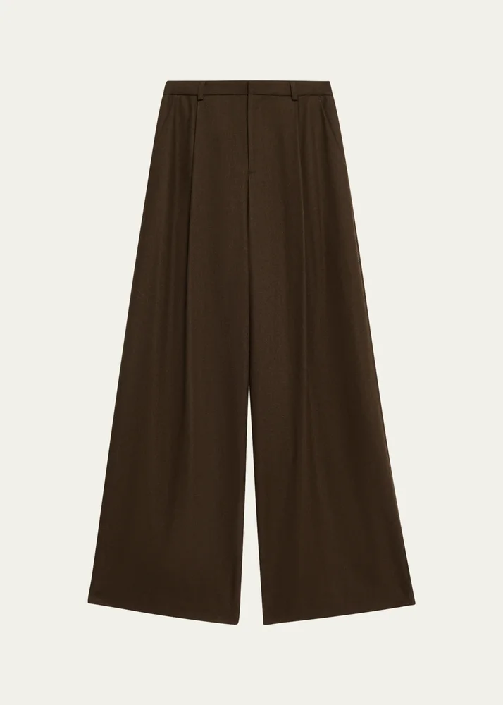 Camille Mid-Rise Wide-Leg Pants