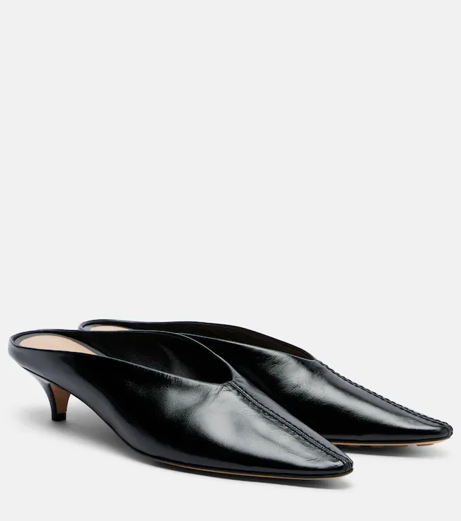 Vesta leather mules