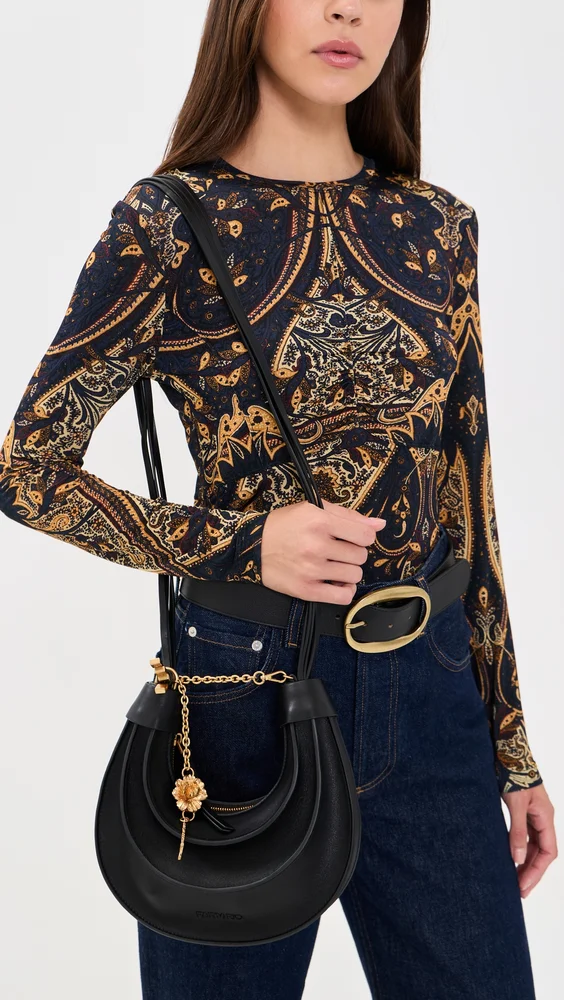 Leather Small Banana Bag