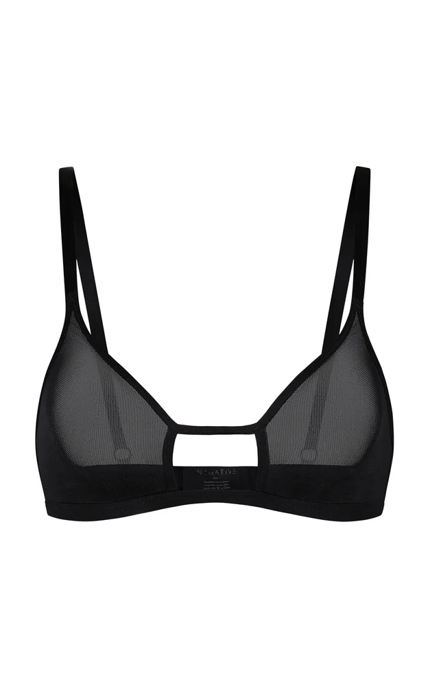 Sieve Cutout Micromesh Bralette