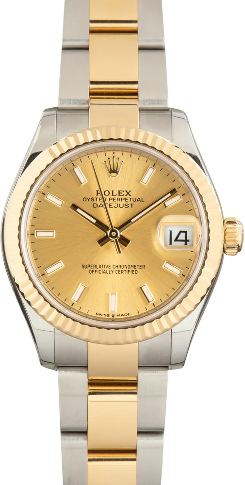 Pre-Owned Rolex Datejust 31 278273 Champagne Dial Two-Tone