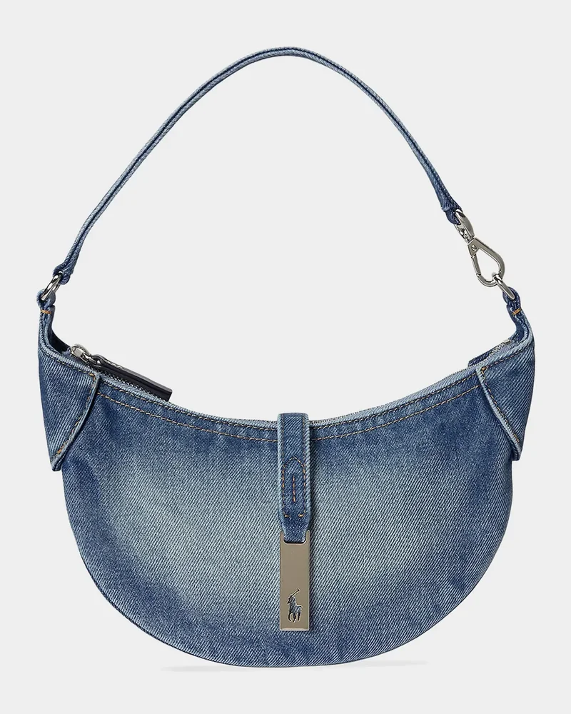 Polo ID Mini Cotton Denim Shoulder Bag