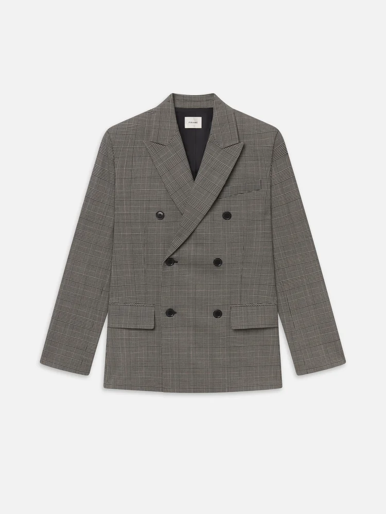 The Boulevard Blazer -- Black Plaid