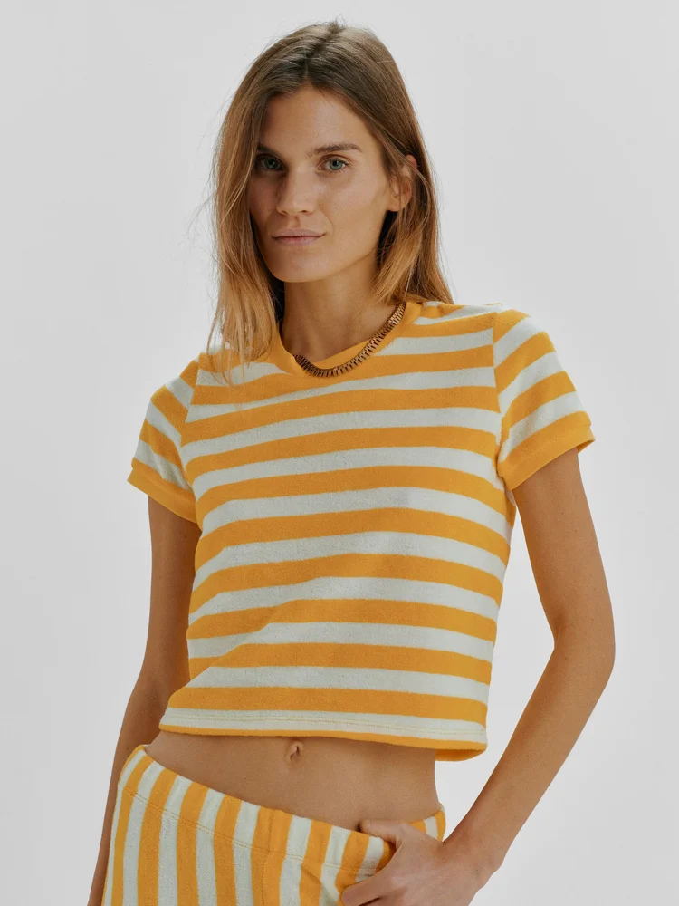 Carpi Tee in Soleil Striped Terry
