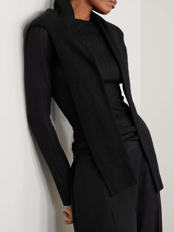 TOTEME Sleeve embroidered cashmere scarf